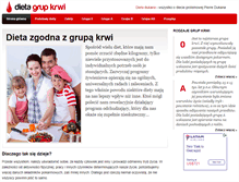 Tablet Screenshot of dietakrwi.info
